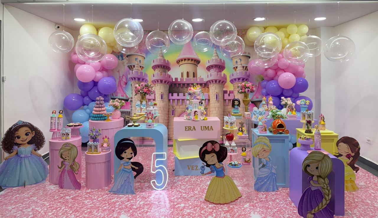 Decoração premium temática Castelo de Princesas